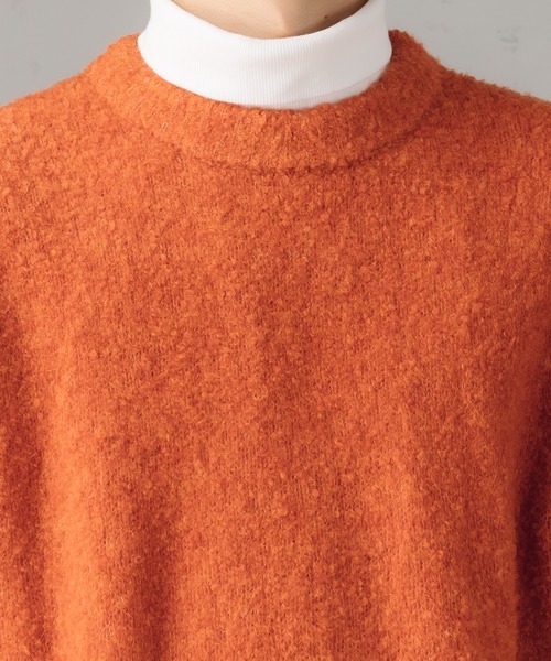 epnok（エプノック）の「ベーシックルーズブークレニット（ニット/セーター・メンズ・イエロー/オレンジ/ライトベージュ・SMALL/LARGE/MEDIUM）」の10枚目の写真