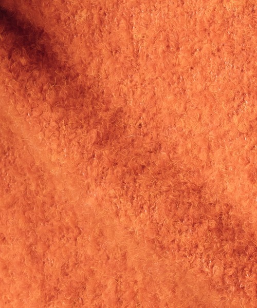 epnok（エプノック）の「ベーシックルーズブークレニット（ニット/セーター・メンズ・イエロー/オレンジ/ライトベージュ・SMALL/LARGE/MEDIUM）」の12枚目の写真