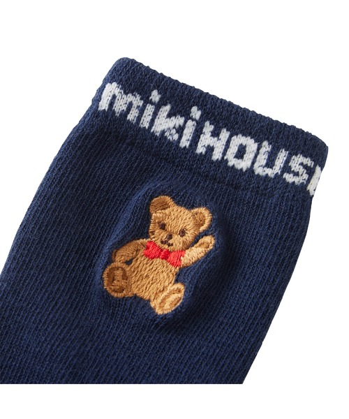 MIKI HOUSE（ミキハウス）の「ミキハウスベア ハイソックス（ソックス/靴下・キッズ・ネイビー/ホワイト/レッド・17-19cm/11-13cm/13-15cm/15-17cm）」の6枚目の写真