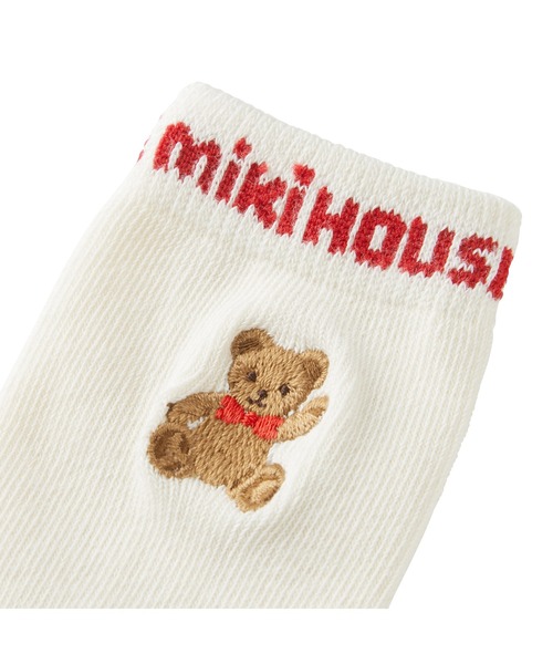 MIKI HOUSE（ミキハウス）の「ミキハウスベア ハイソックス（ソックス/靴下・キッズ・ネイビー/ホワイト/レッド・17-19cm/11-13cm/13-15cm/15-17cm）」の4枚目の写真