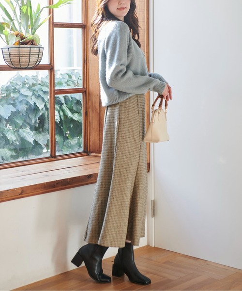 FREE'S MART（フリーズマート）の「◆前後2Wayコンパクトクルーネックカーディガン（ニット/セーター・レディース・グリーン/ブラウン/ホワイト・FREE）」の22枚目の写真