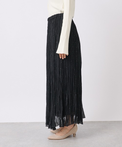 RIVE DROITE（リヴドロワ）の「リラックス感と華やかさを兼ね備えた/キラキラプリーツスカート（スカート・レディース・アイボリー/ブラック・FREE）」の20枚目の写真