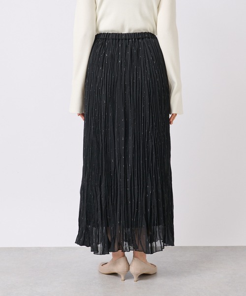 RIVE DROITE（リヴドロワ）の「リラックス感と華やかさを兼ね備えた/キラキラプリーツスカート（スカート・レディース・アイボリー/ブラック・FREE）」の22枚目の写真