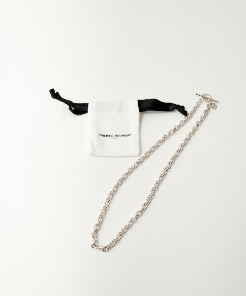 ♡美品 PHILIPPE AUDIBERT シルバー チェーン ネックレス♡ PHILIPPE AUDIBERT/フィリップ オーディベール] COLLIER CAD
