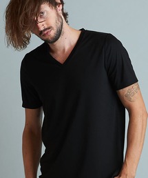 【NO ID.】Silket Smooth V-Neck T-Shirt / シルケット スムース Vネック Tシャツ