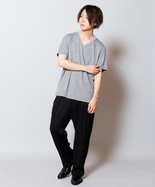 ✨未使用✨NO ID. ノーアイディー　シルケットスムースV/N-T Tシャツ セール】シルケットスムースV/N-T（Tシャツ/カットソー）｜NO ID