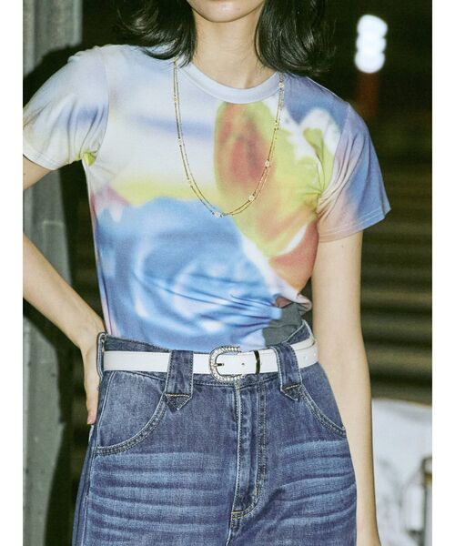 jouetie（ジュエティ）の「ラインストーンバックルベルト（ベルト・レディース・オフホワイト/ブラック/ピンク・FREE）」の12枚目の写真