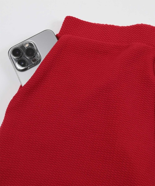 SEA DRESS（シードレス）の「裾フリルショートパンツ/水着（ラッシュガード・レディース・カーキ/レッド/ブラック・S/M/L）」の17枚目の写真