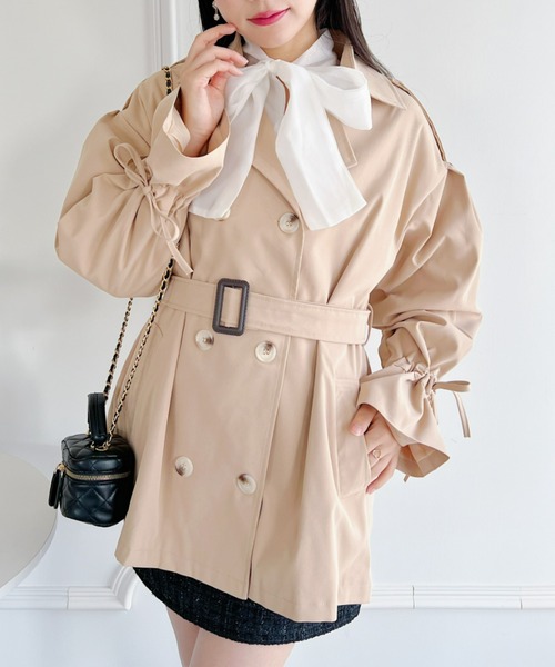 セルフォード　トレンチコート　3way ベルト　ワンピース　ショートジャケット プレスはじめが着回す、変幻自在アイテム Vol.3 -華やぎトレンチ編