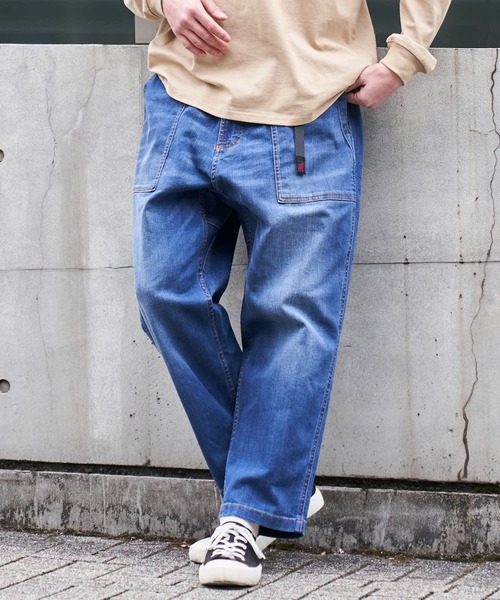 Gramicci(グラミチ)の「【GRAMICCI/グラミチ】DENIM LOOSE TAPERED PANT / デニムルーズテーパードパンツ / GUP3-S2059(デニムパンツ・メンズ・インディゴブルー/サックスブルー/ワンウォッシュ・SMALL/MEDIUM/LARGE/X-LARGE)」の2枚目の写真