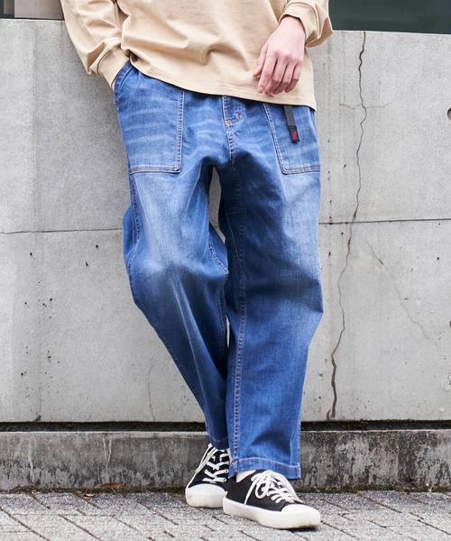 Gramicci(グラミチ)の「【GRAMICCI/グラミチ】DENIM LOOSE TAPERED PANT / デニムルーズテーパードパンツ / GUP3-S2059(デニムパンツ・メンズ・インディゴブルー/サックスブルー/ワンウォッシュ・SMALL/MEDIUM/LARGE/X-LARGE)」の19枚目の写真