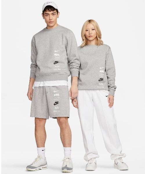 NIKE(ナイキ)の「NIKE/ナイキ セットアップ対応 ブランドロゴ クルーネックトレーナー/スウェット DX0782-010/DX0782-063(スウェット・メンズ・ブラック/グレー・S/M/L/XL/2XL)」の17枚目の写真