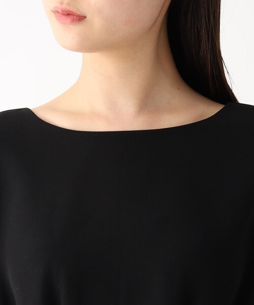 OPAQUE.CLIP（オペークドットクリップ）の「◆ガルーダダブルクロス ペプラムブラウス（シャツ/ブラウス・レディース・ライトグレー/ホワイト系/ブラック・36/38/40/42）」の5枚目の写真