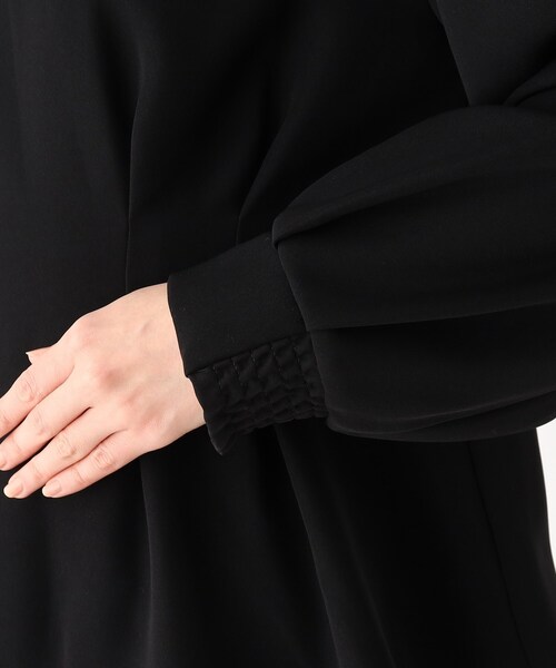 OPAQUE.CLIP（オペークドットクリップ）の「◆ガルーダダブルクロス ペプラムブラウス（シャツ/ブラウス・レディース・ライトグレー/ホワイト系/ブラック・36/38/40/42）」の14枚目の写真