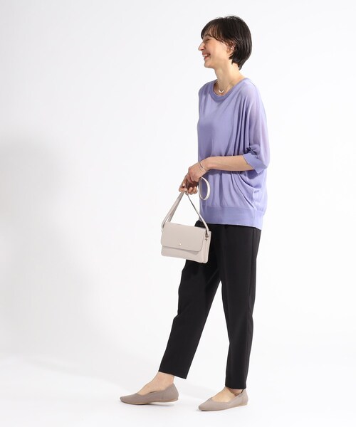 SHOO・LA・RUE(シューラルー)の「◆【美脚シルエット】上品見え テーパードパンツ(その他パンツ・レディース・ブラック/ライトベージュ/ライトブルー/ピンク系・01/03/10/02/05/04)」の7枚目の写真