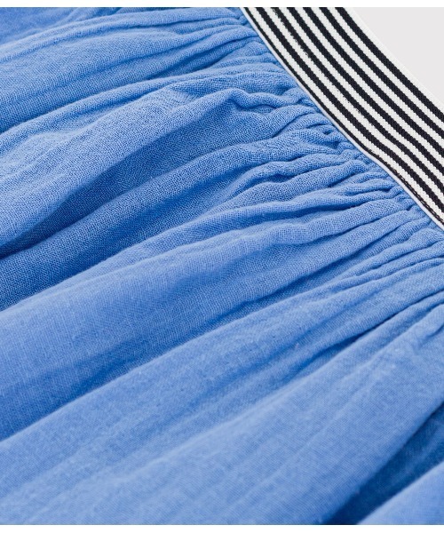 PETIT BATEAU（プチバトー）の「ダブルガーゼスカート（スカート・キッズ・ブルー・3YEAR/4YEAR/5YEAR）」の3枚目の写真