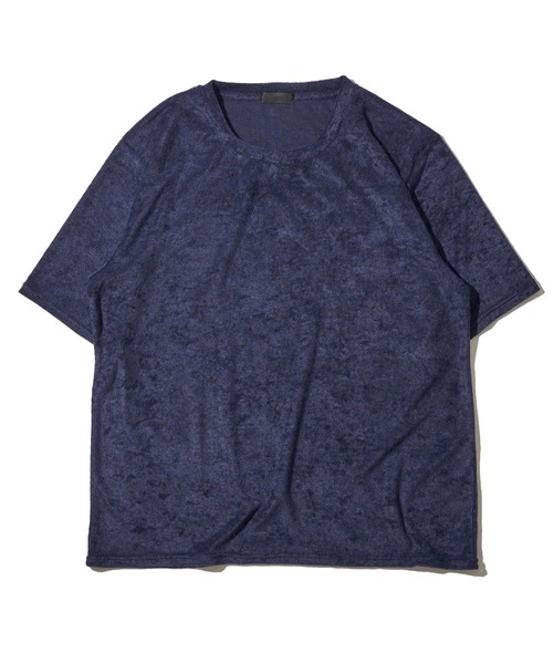 ADPOSION(アドポーション)の「【上下2点セット】ソフトパイル ルームウェア 半袖Tシャツ&ハーフパンツ(ルームウェア/パジャマ・メンズ・チャコールグレー/ブラック/ネイビー/ホワイト×ネイビー・MEDIUM/LARGE/X-LARGE)」の8枚目の写真