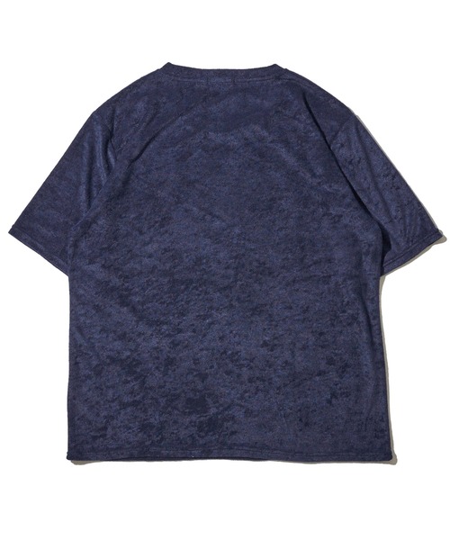 ADPOSION(アドポーション)の「【上下2点セット】ソフトパイル ルームウェア 半袖Tシャツ&ハーフパンツ(ルームウェア/パジャマ・メンズ・チャコールグレー/ブラック/ネイビー/ホワイト×ネイビー・MEDIUM/LARGE/X-LARGE)」の7枚目の写真