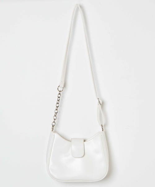 WEGO（ウィゴー）の「WEGO/チェーンMIXショルダーバッグ（ショルダーバッグ・レディース・ブラック/ホワイト/シルバー・FREE）」の7枚目の写真
