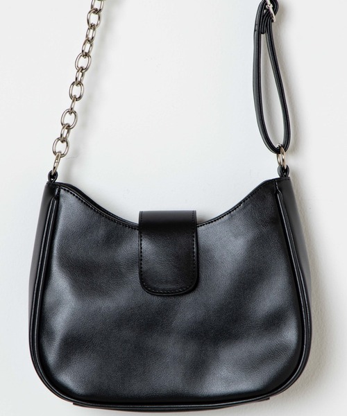 WEGO（ウィゴー）の「WEGO/チェーンMIXショルダーバッグ（ショルダーバッグ・レディース・ブラック/ホワイト/シルバー・FREE）」の5枚目の写真