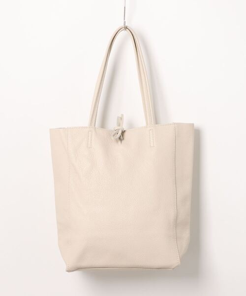 andrea cardone（アンドレアカルドネ）の「【ANDREA CARDONE】スムースレザートートバッグ(Q36602)（トートバッグ・レディース・ブラック/ライトベージュ/ライトグレー・ALL）」の3枚目の写真