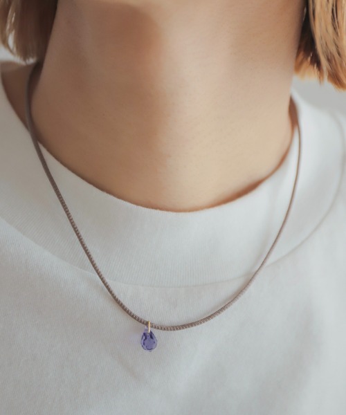 rapiecage（ラピエサージュ）の「クリスタルガラスチョーカー（チョーカー・レディース・その他/ボルドー/グリーン/イエロー/パープル・FREE）」の3枚目の写真