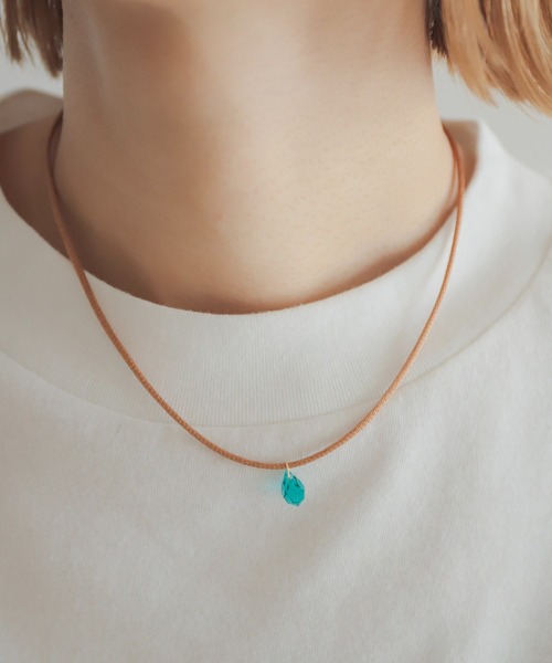 rapiecage（ラピエサージュ）の「クリスタルガラスチョーカー（チョーカー・レディース・その他/ボルドー/グリーン/イエロー/パープル・FREE）」の2枚目の写真