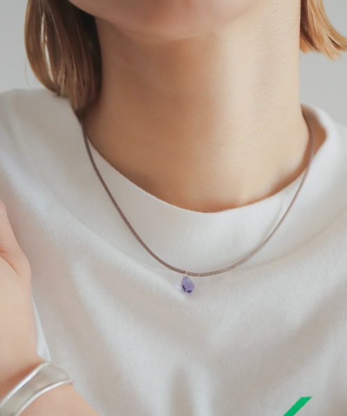 rapiecage（ラピエサージュ）の「クリスタルガラスチョーカー（チョーカー・レディース・その他/ボルドー/グリーン/イエロー/パープル・FREE）」の10枚目の写真