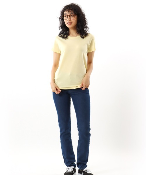 HANES（ヘインズ）の「【Hanes】Japan Fit for her　HW5310/HW5320/HW1-F102（Tシャツ/カットソー・レディース・マルチ/イエロー/ベージュ・M/L）」の4枚目の写真