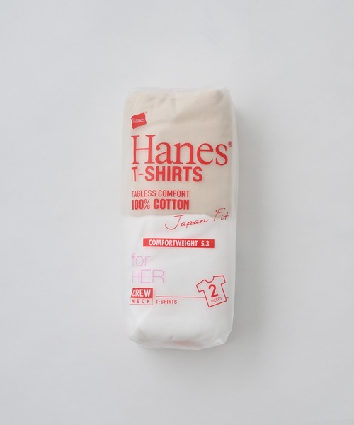 HANES（ヘインズ）の「【Hanes】Japan Fit for her　HW5310/HW5320/HW1-F102（Tシャツ/カットソー・レディース・マルチ/イエロー/ベージュ・M/L）」の9枚目の写真