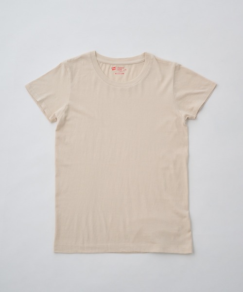 HANES（ヘインズ）の「【Hanes】Japan Fit for her　HW5310/HW5320/HW1-F102（Tシャツ/カットソー・レディース・マルチ/イエロー/ベージュ・M/L）」の10枚目の写真