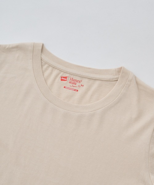 HANES（ヘインズ）の「【Hanes】Japan Fit for her　HW5310/HW5320/HW1-F102（Tシャツ/カットソー・レディース・マルチ/イエロー/ベージュ・M/L）」の12枚目の写真