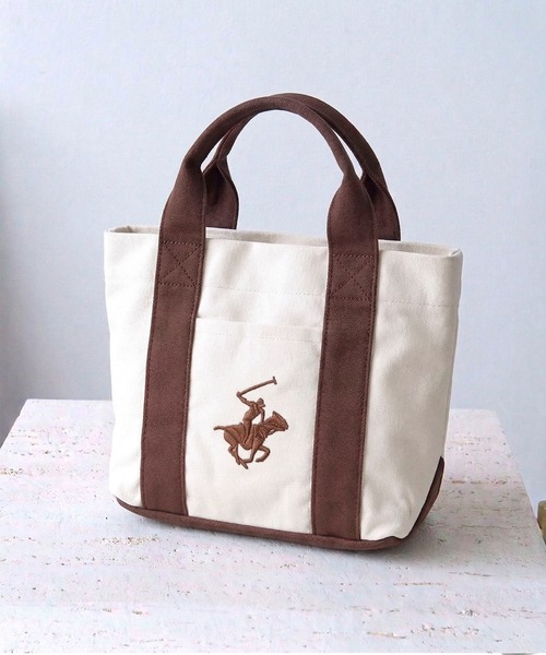 BEVERLY HILLS POLO CLUB(ビバリーヒルズポロクラブ)の「BEVERLY HILLS POLO CLUB/ビバリーヒルズポロクラブ キャンバス ミニトートバッグ ブランド ロゴ ポニー 刺繍 BHPC ハンドバッグ(トートバッグ・レディース・サックスブルー/ホワイト系その他2/ホワイト系その他/ブラック/ホワイト系その他3/ホワイト系その他4・FREE)」の20枚目の写真