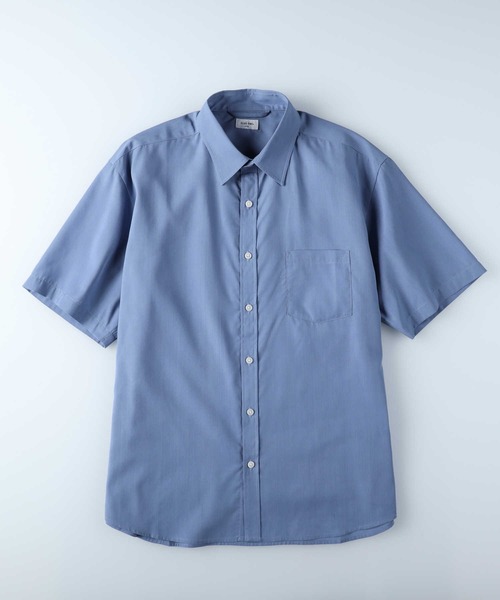 PLUS ONE（プラスワン）の「【接触冷感】【PLUS ONE】サラサラCOOL半袖シャツ / 吸水速乾（シャツ/ブラウス・メンズ・サックスブルー/ベージュ/ブラック×グレー/ケリーグリーン/ブラウン/ブラック・L/M/XL/S）」の11枚目の写真