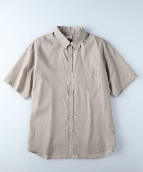 PLUS ONE（プラスワン）の「【接触冷感】【PLUS ONE】サラサラCOOL半袖シャツ / 吸水速乾（シャツ/ブラウス・メンズ・サックスブルー/ベージュ/ブラック×グレー/ケリーグリーン/ブラウン/ブラック・L/M/XL/S）」の10枚目の写真