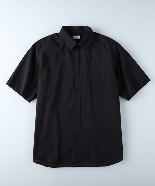 PLUS ONE（プラスワン）の「【接触冷感】【PLUS ONE】サラサラCOOL半袖シャツ / 吸水速乾（シャツ/ブラウス・メンズ・サックスブルー/ベージュ/ブラック×グレー/ケリーグリーン/ブラウン/ブラック・L/M/XL/S）」の7枚目の写真