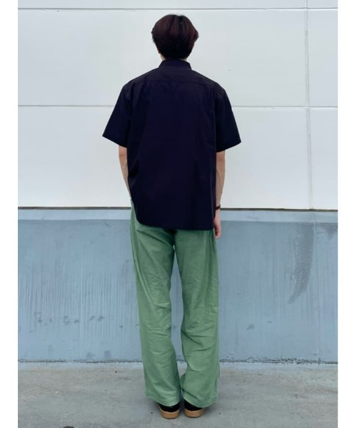 PLUS ONE（プラスワン）の「【接触冷感】【PLUS ONE】サラサラCOOL半袖シャツ / 吸水速乾（シャツ/ブラウス・メンズ・サックスブルー/ベージュ/ブラック×グレー/ケリーグリーン/ブラウン/ブラック・L/M/XL/S）」の17枚目の写真