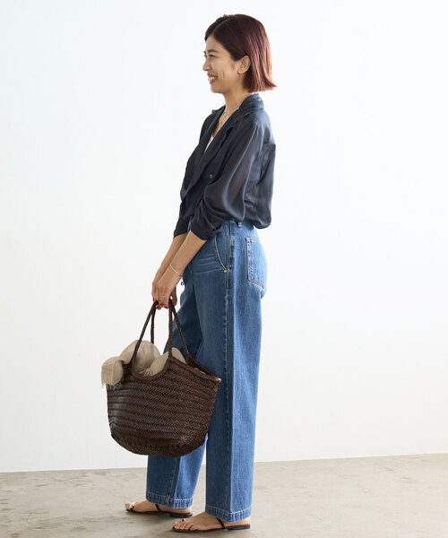 IENA（イエナ）の「ポリエステルシアーカシュクールシャツ（シャツ