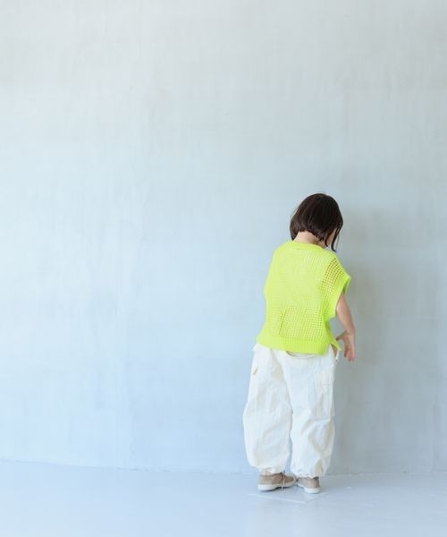 LOWRYS FARM（ローリーズファーム）の「メッシュニットプルオーバー　190384（ニット/セーター・キッズ・ホワイト/イエロー/ブルー・110cm/120cm/130cm/140cm/150cm）」の16枚目の写真