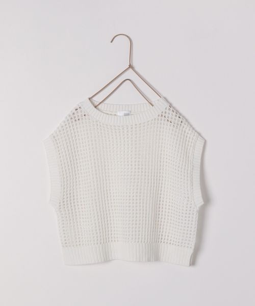 LOWRYS FARM（ローリーズファーム）の「メッシュニットプルオーバー　190384（ニット/セーター・キッズ・ホワイト/イエロー/ブルー・110cm/120cm/130cm/140cm/150cm）」の10枚目の写真