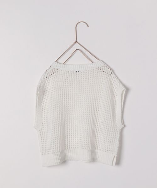 LOWRYS FARM（ローリーズファーム）の「メッシュニットプルオーバー　190384（ニット/セーター・キッズ・ホワイト/イエロー/ブルー・110cm/120cm/130cm/140cm/150cm）」の12枚目の写真