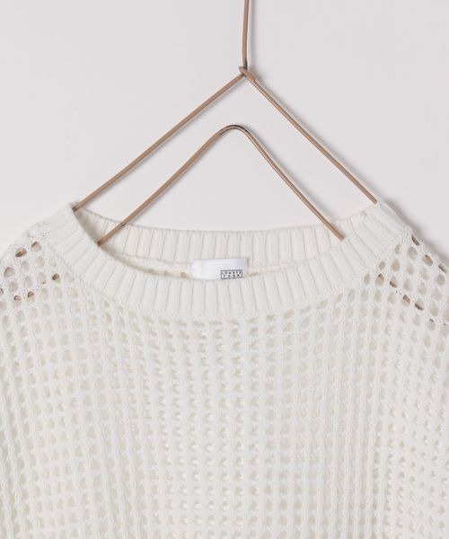 LOWRYS FARM（ローリーズファーム）の「メッシュニットプルオーバー　190384（ニット/セーター・キッズ・ホワイト/イエロー/ブルー・110cm/120cm/130cm/140cm/150cm）」の19枚目の写真