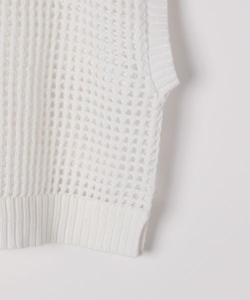 LOWRYS FARM（ローリーズファーム）の「メッシュニットプルオーバー　190384（ニット/セーター・キッズ・ホワイト/イエロー/ブルー・110cm/120cm/130cm/140cm/150cm）」の9枚目の写真
