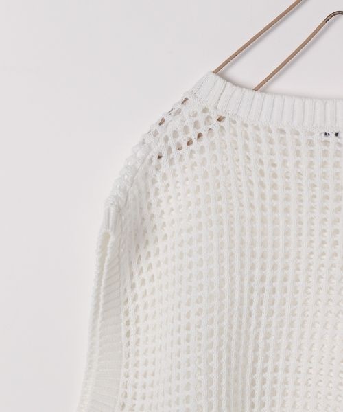 LOWRYS FARM（ローリーズファーム）の「メッシュニットプルオーバー　190384（ニット/セーター・キッズ・ホワイト/イエロー/ブルー・110cm/120cm/130cm/140cm/150cm）」の15枚目の写真