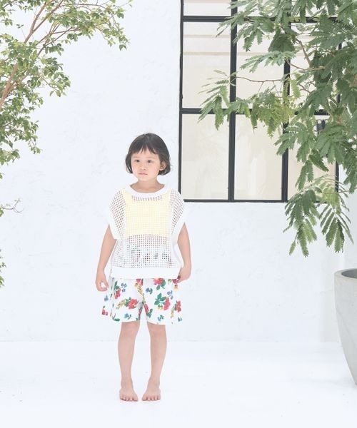 LOWRYS FARM（ローリーズファーム）の「メッシュニットプルオーバー　190384（ニット/セーター・キッズ・ホワイト/イエロー/ブルー・110cm/120cm/130cm/140cm/150cm）」の20枚目の写真