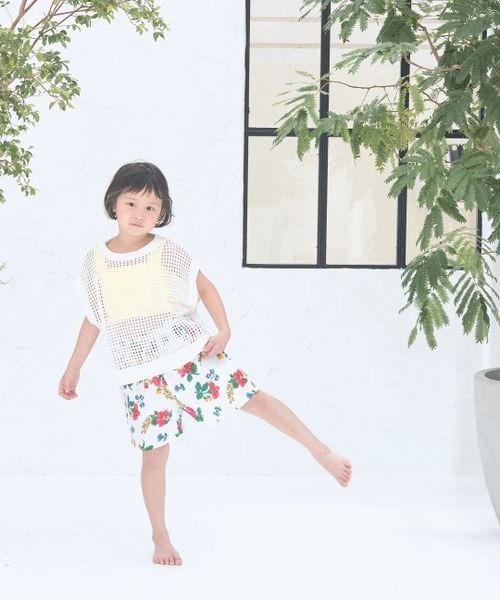 LOWRYS FARM（ローリーズファーム）の「メッシュニットプルオーバー　190384（ニット/セーター・キッズ・ホワイト/イエロー/ブルー・110cm/120cm/130cm/140cm/150cm）」の22枚目の写真