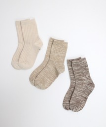 stample（スタンプル）の「マーブル クルーソックス　【3足組】（ソックス/靴下）」