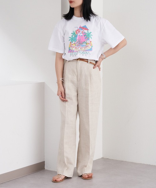 センタープレスリネンタックパンツ（その他パンツ）｜SHENERY