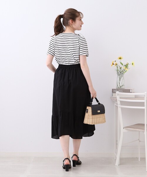 couture brooch(クチュールブローチ)の「◆【大人の甘さをプラス。】袖フレアリボンデザインT(Tシャツ/カットソー・レディース・ベージュ系2/ライトパープル/オフホワイト/チャコールグレー/ブラック系2・38/40/42)」の14枚目の写真