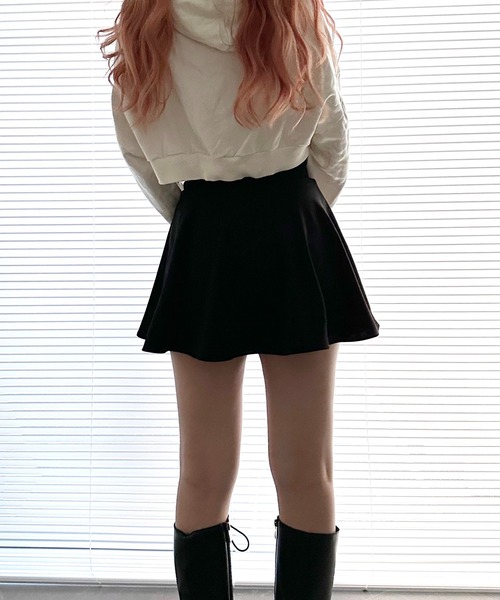 ROOPTOKYO(ループトウキョウ)の「▲Flare Mini Skirt / フレアミニスカート(スカート・レディース・ブラック/ホワイト・M/S/L)」の10枚目の写真